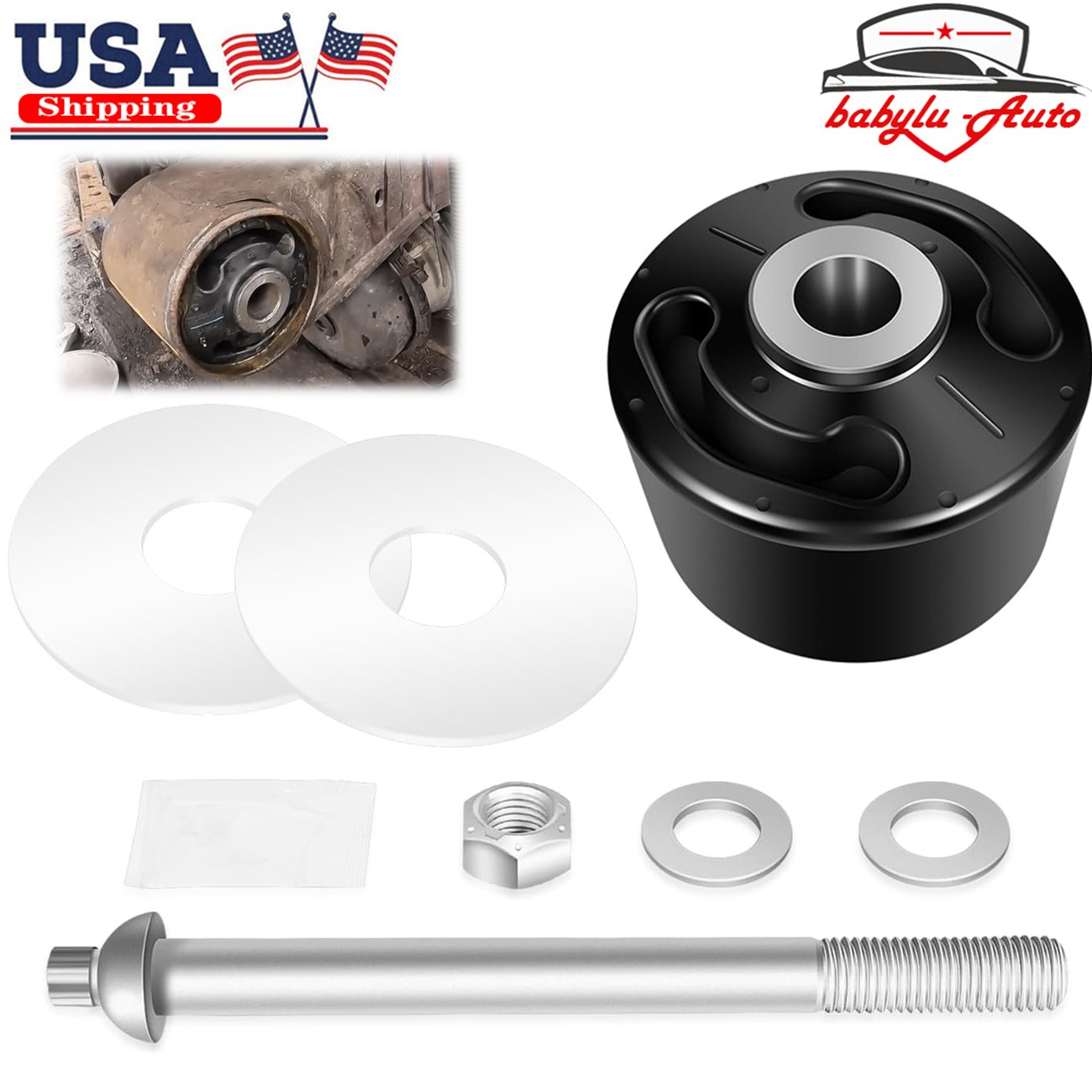 Quik-Align Pivot Bolt Bushing Kit for Hendrickson Turner Lift & Trailer HT, HLM