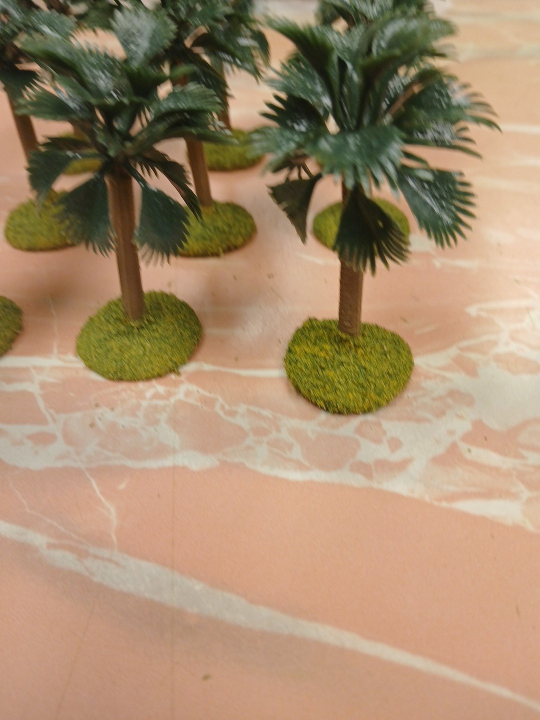 9 based Landscape Model Small Palm Trees wargaming scenery terrain 1.75"