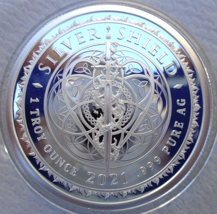 1 oz. 2021 THEODORE ROOSEVELT Silver Shield Mini-Mintage Proof .999 fine silver