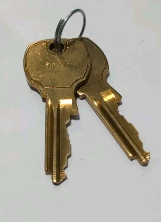 2 National Cabinet Keys # 0057 - 1 Pair - NOS