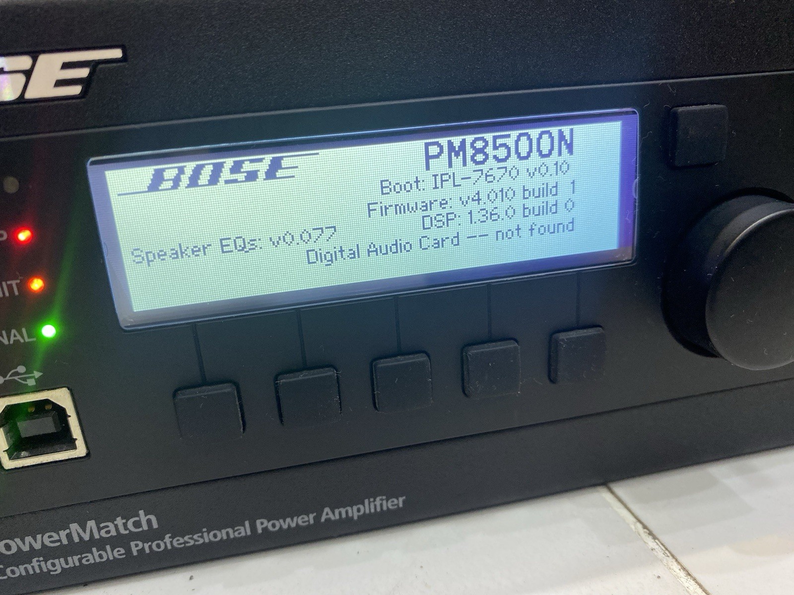 BOSE Power Match PM8500N Channel Power Amplifier