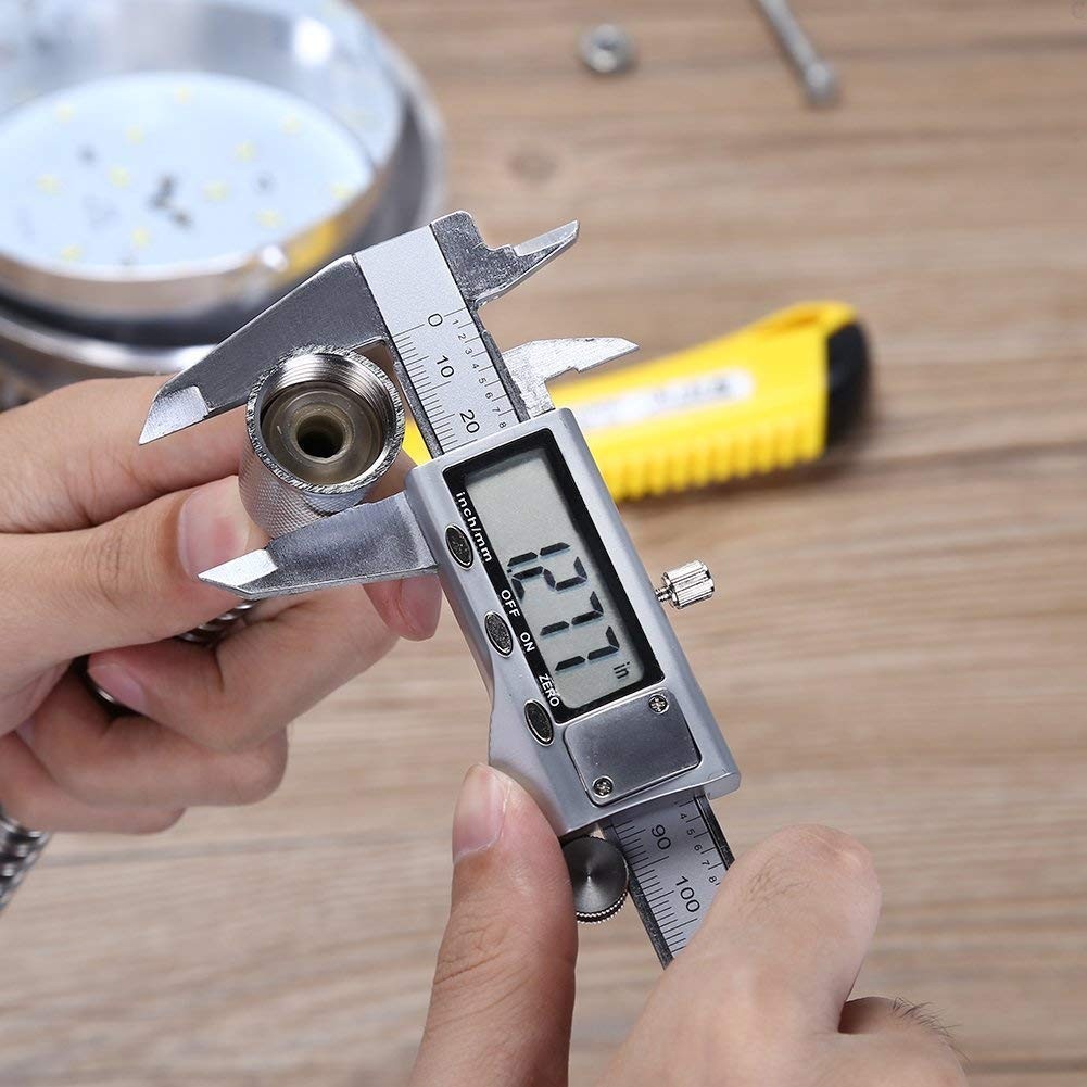 Precision 6 Inch Vernier Caliper, Inch/Millimeter Conversion