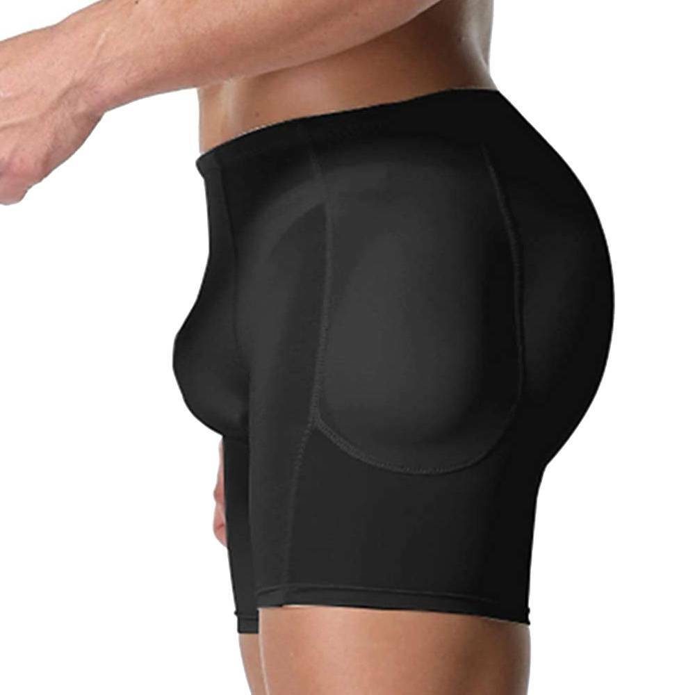 Men's FAKE ASS Hip Enhancer Padded Underwear Butt Lifter Boxer Brief Body Shaper