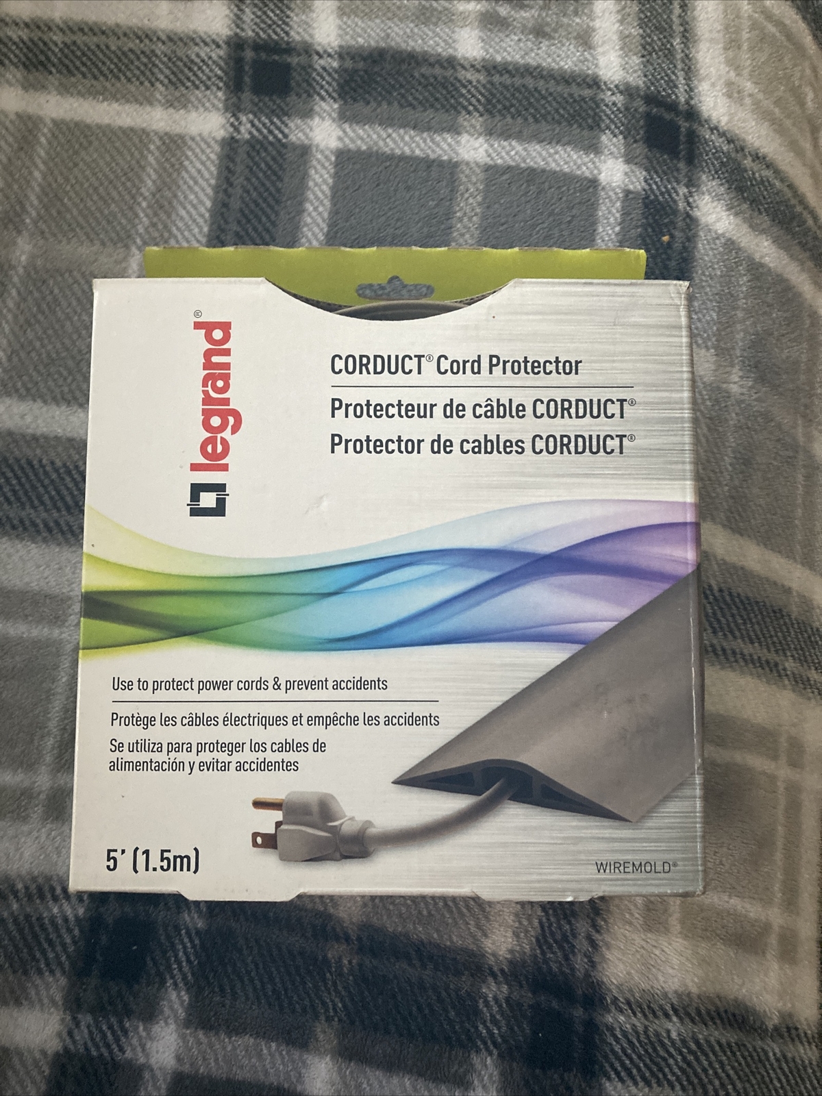 Legrand Corduct Overfloor Cord Protector (Wiremold CDI-5), 5 feet, Ivory(W4)