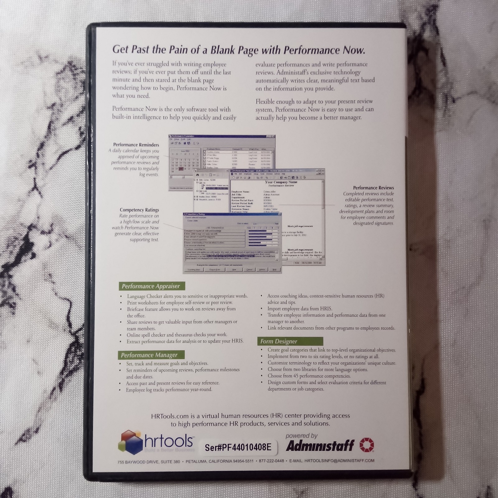 Performance Now PC CD Rom track evaluate workers performance Windows XP, 2000