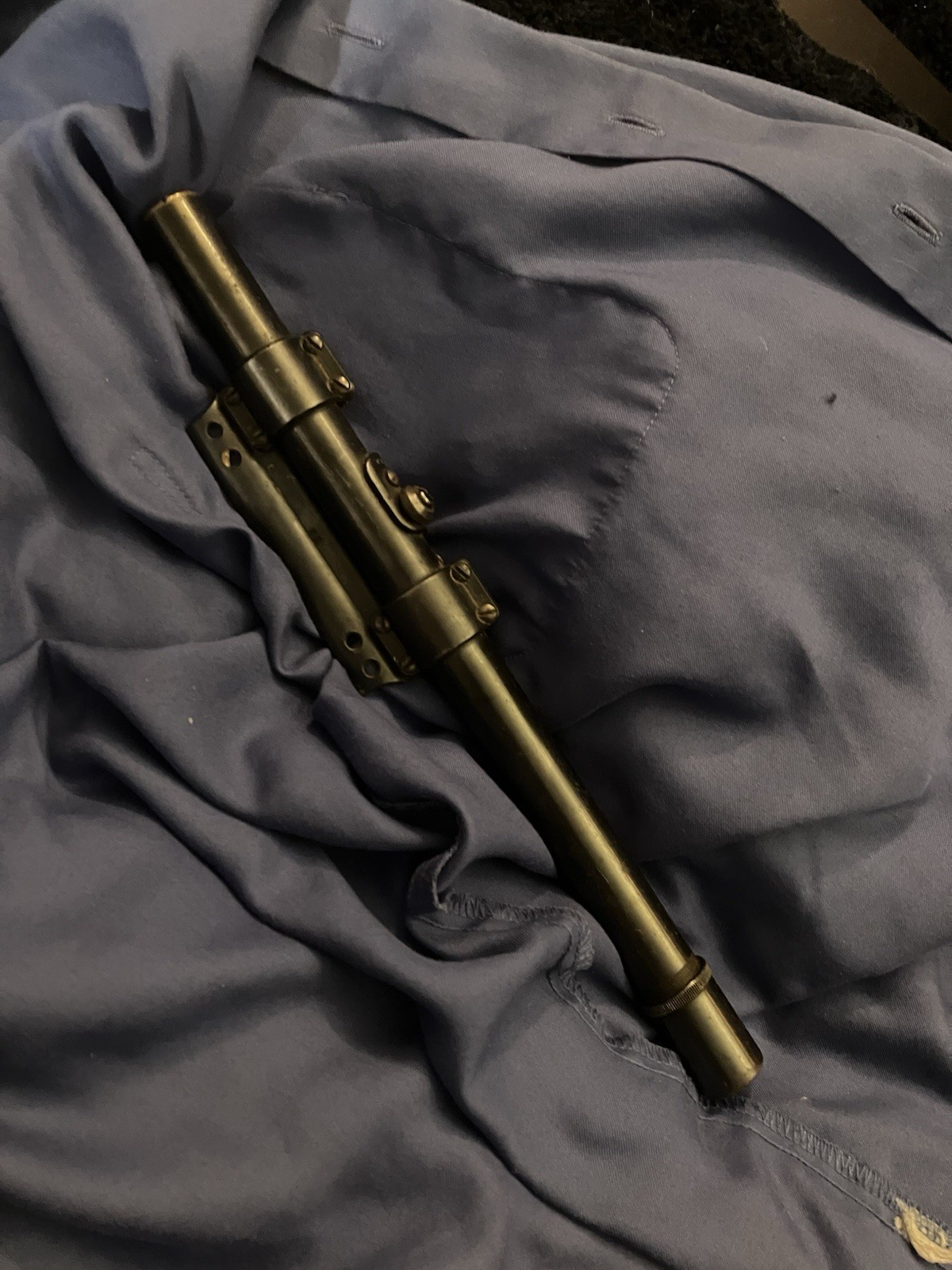 1940s Weaver G4 4x Rifle Scope Crosshair Steel Tube El Paso USA Made N2 Mount