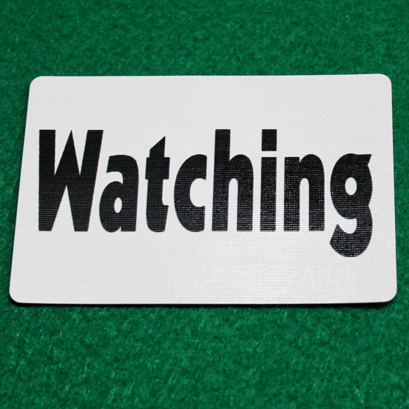Watching, Bicycle Printed Gaff Card, Red