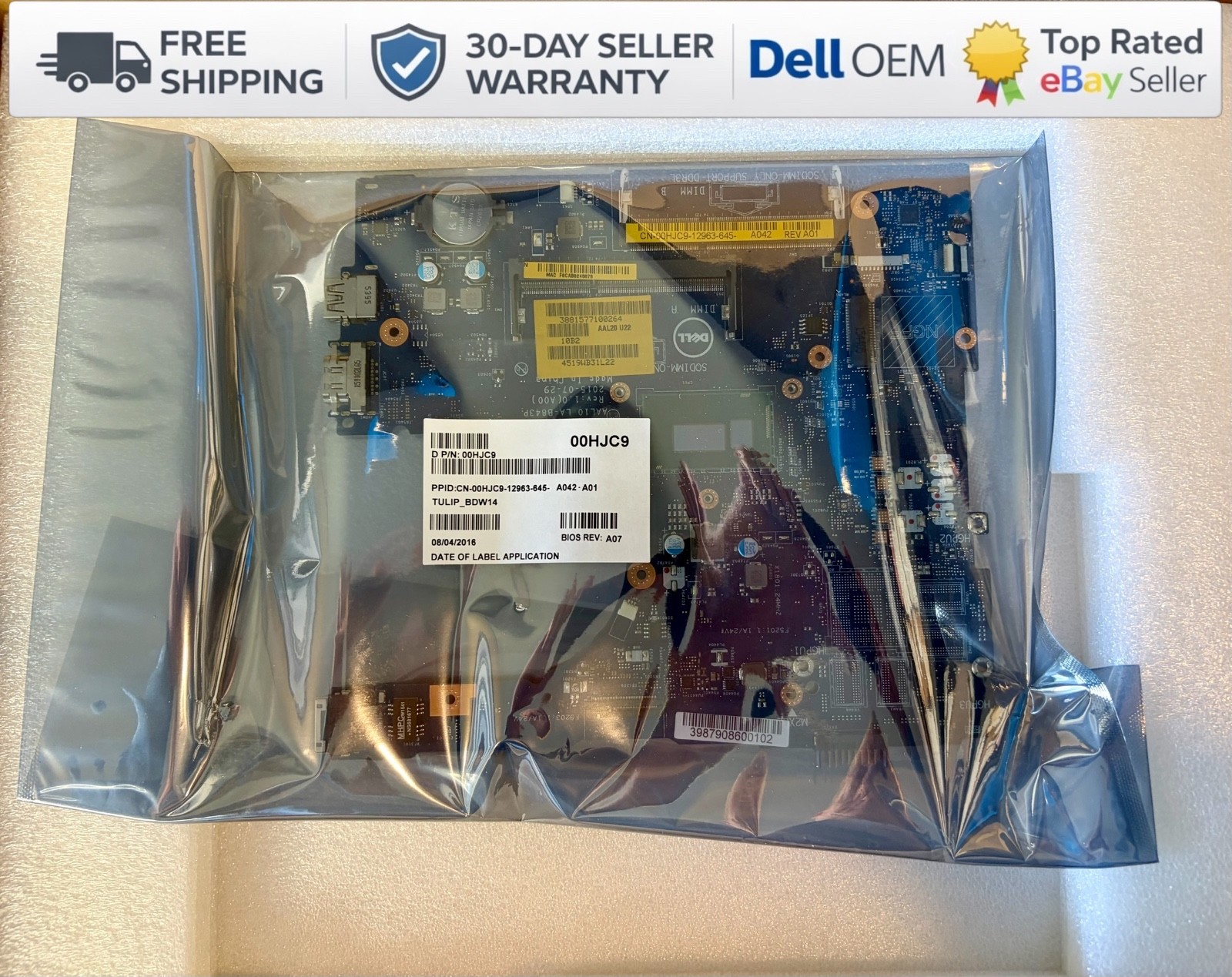 NEW Dell Inspiron 5458  5558 5758 Laptop Motherboard  i5-4210U 0HJC9