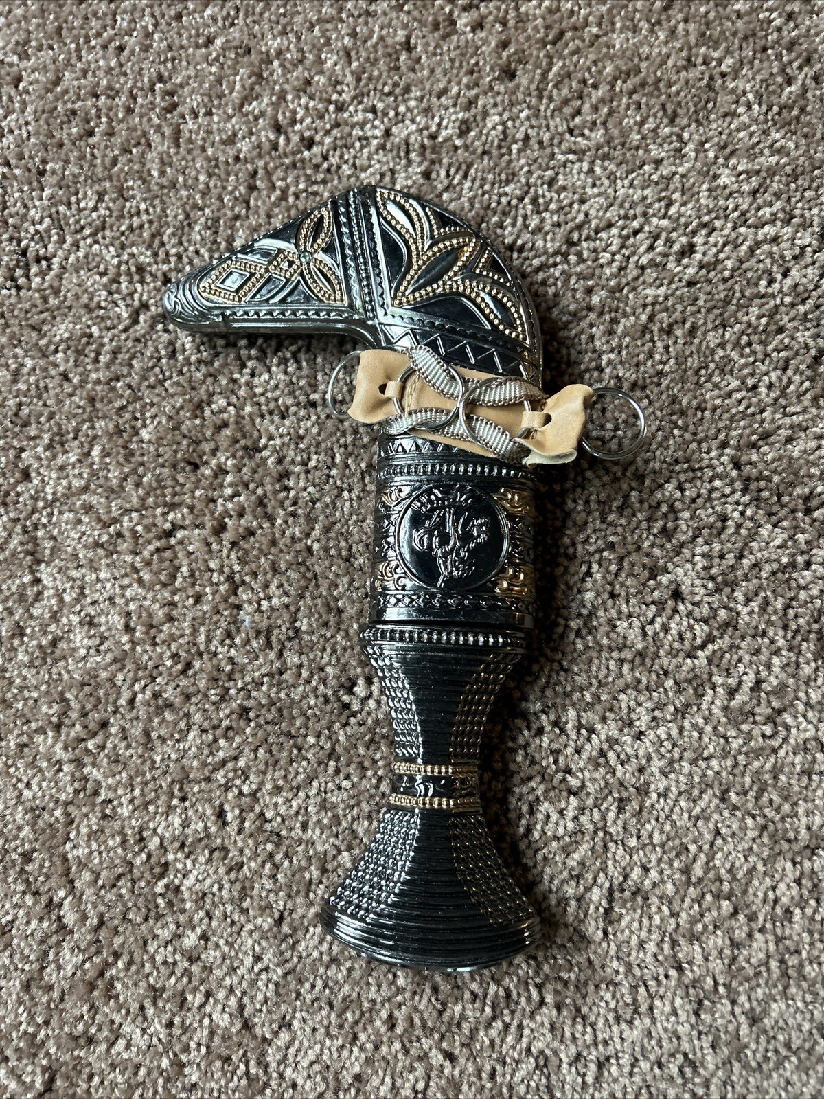 Omani Khanjar Replica Dagger Middle Eastern Knife Silver Gold 2 Tone