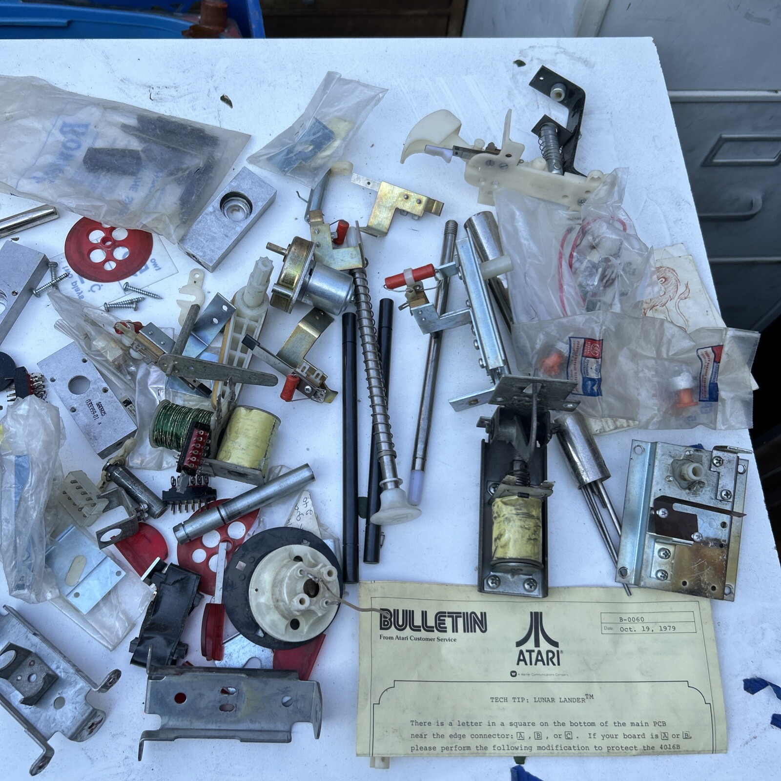 Untested New And Used Atari Pinball Parts Lot ￼of64