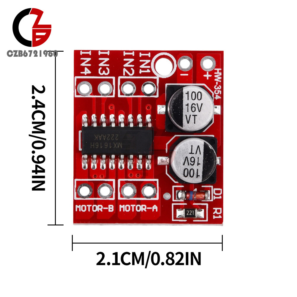 5PCS Dual H-bridge Motor Driver 1.5A Drive Module For DC / 2-Phase Stepper Motor
