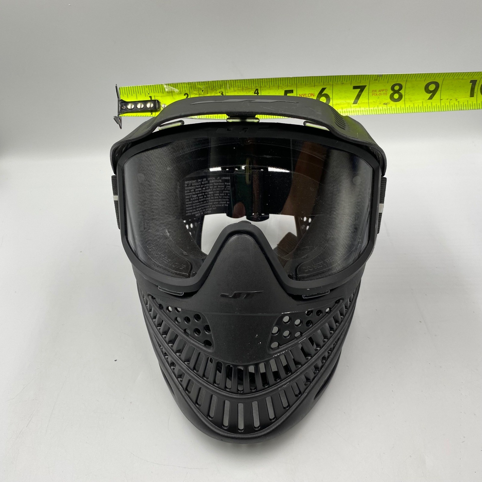JT Paintball Mask Goggles Protective Eye Face Shield Black