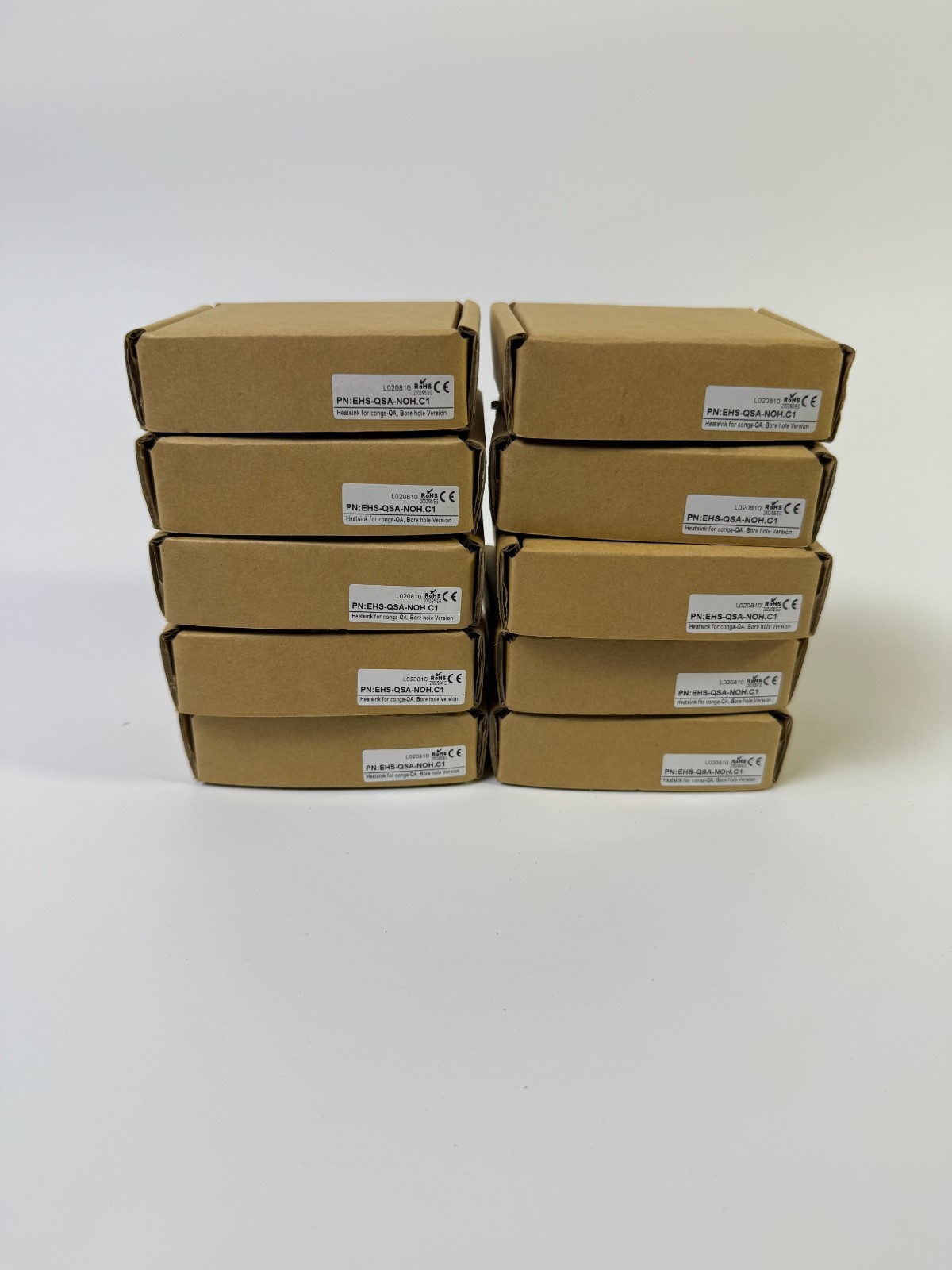 conga-QA Heatsink EHS-QSA-NOH.C1 Bore Hole Version w/ Thermal Pads & Hardware