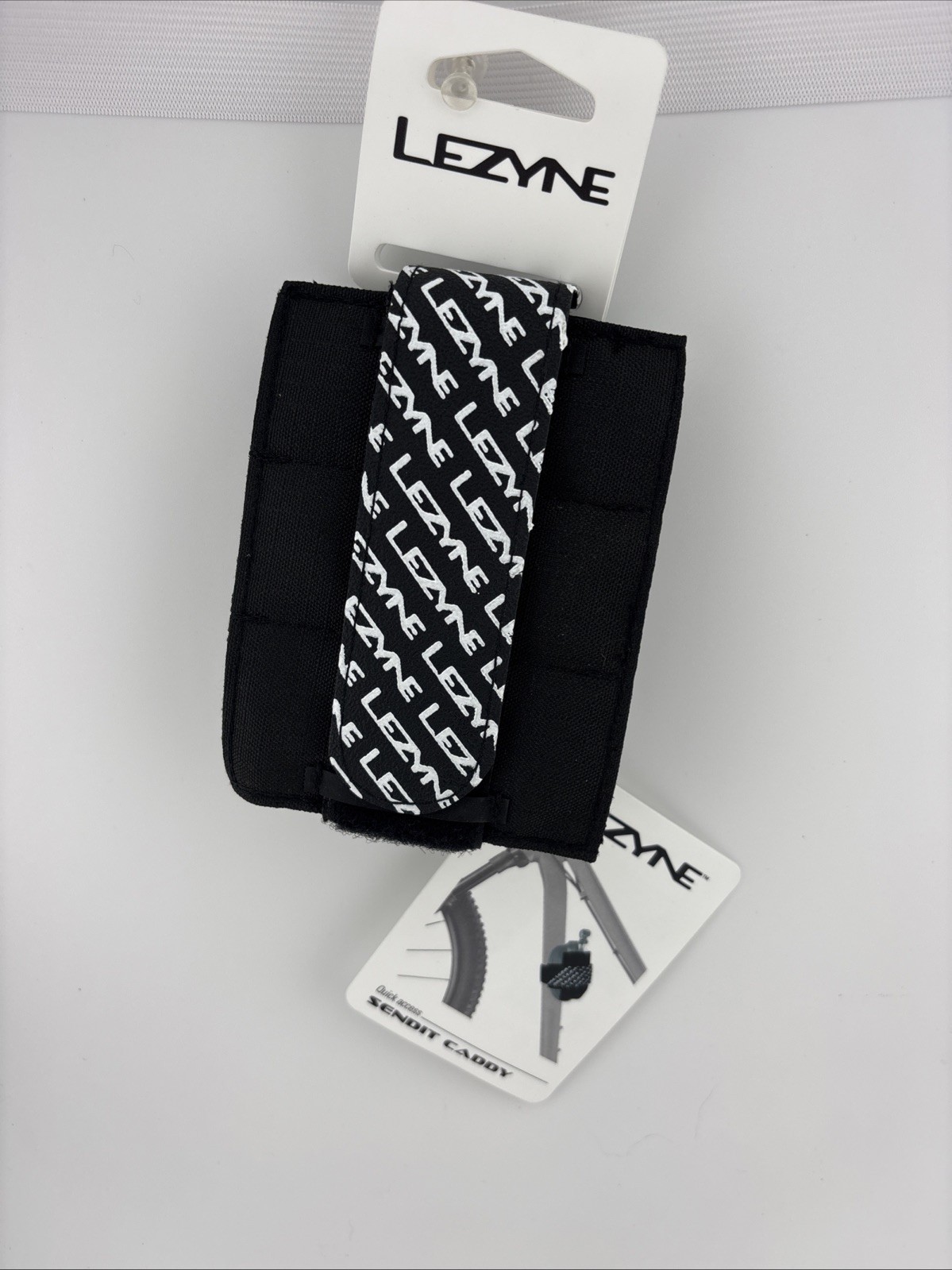 NEW Lezyne Sendit Caddy Saddle Bag Black MTB Enduro Tool Wrap One Size