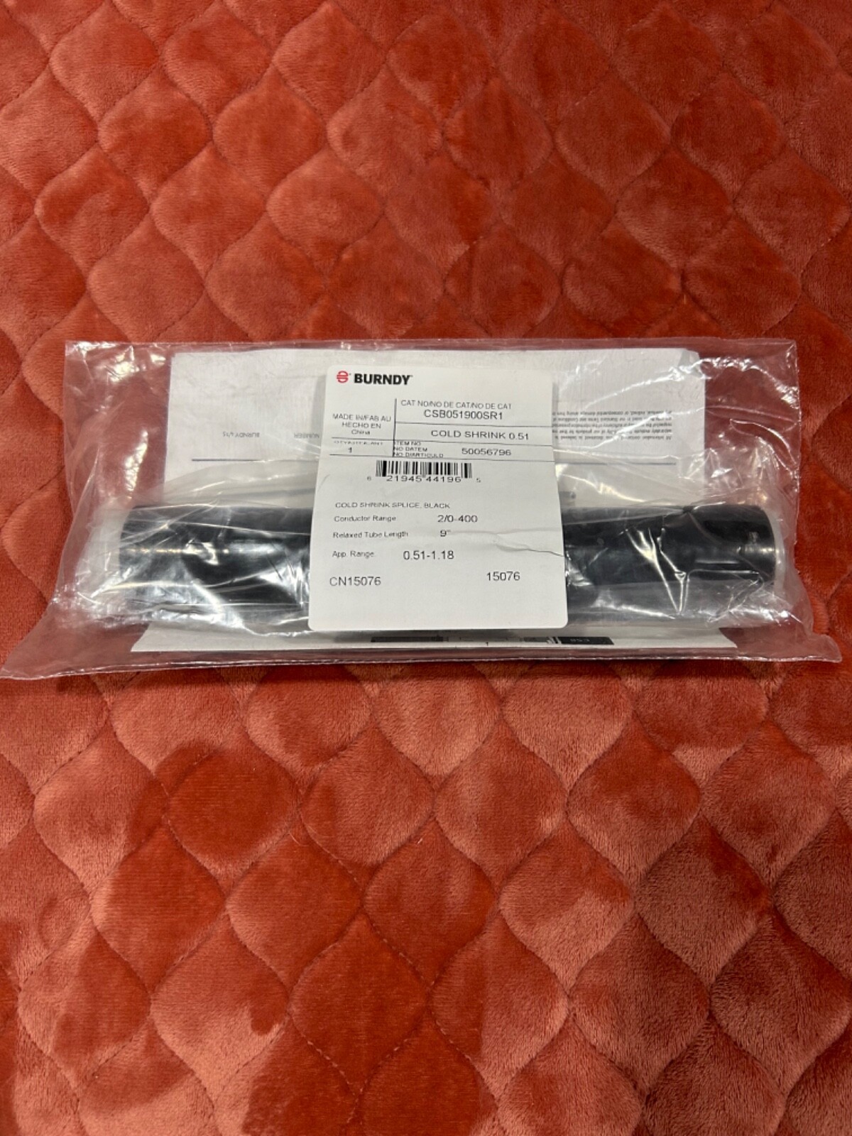Burndy - CSB051900SR1 - COLD SHRINK - 0.51 - (Pack of 1)