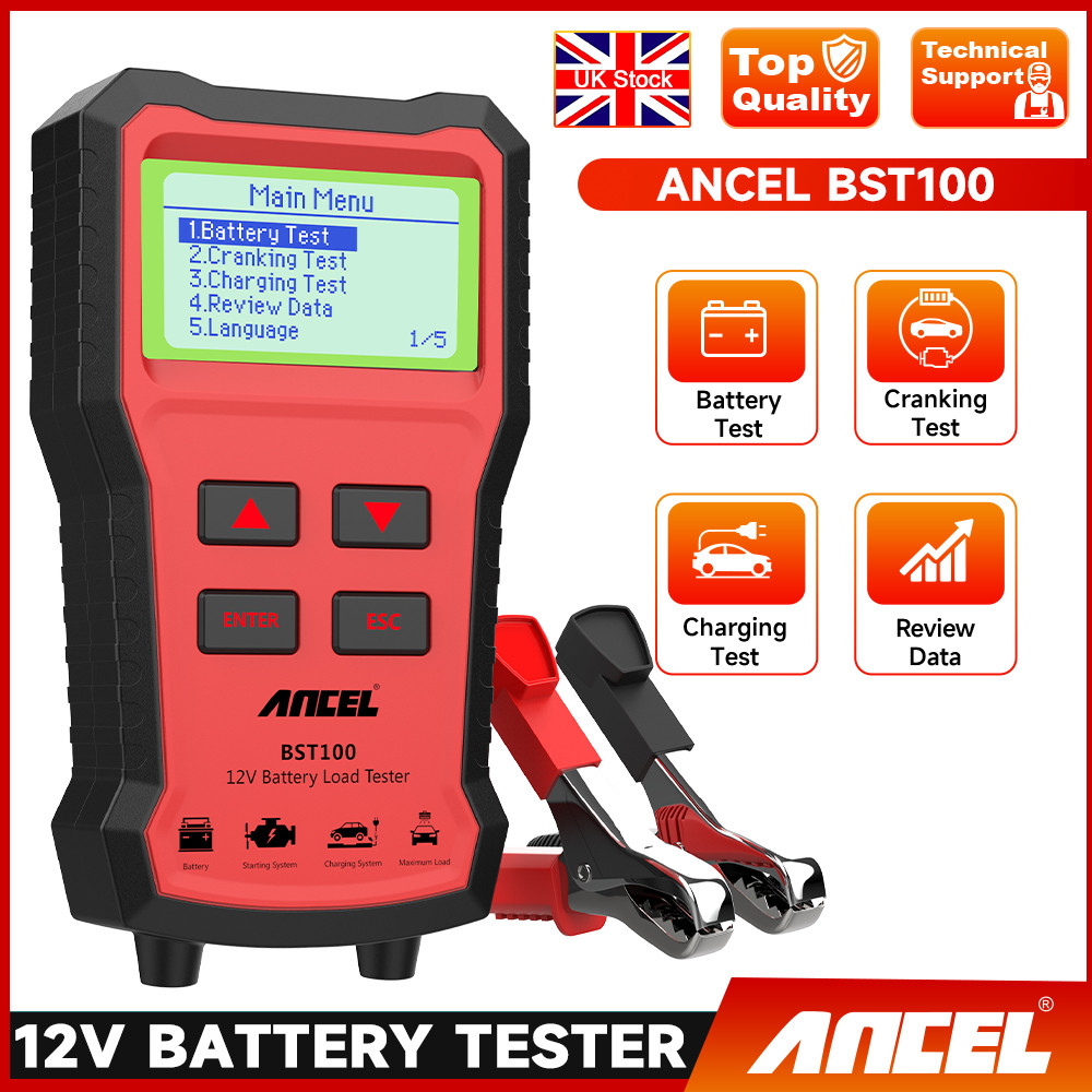 ANCEL Automotive 12V Battery Load Tester Battery Cranking Charging Analyzer