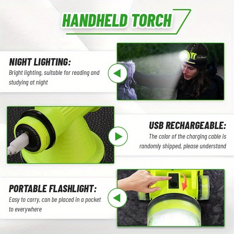 50000LM Diving Flashlight LED Waterproof Strong Head Light Underwater Headlamp