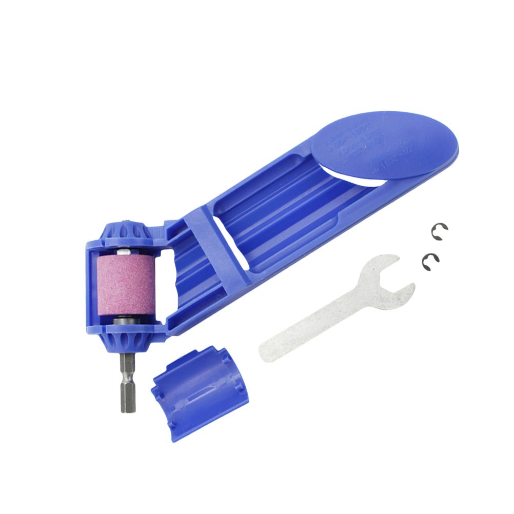 Blue Reusable Drill Grinder Attachment Plastic Metal for Woodwork Drill