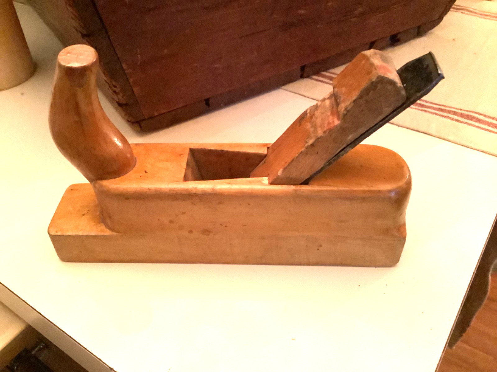 Antique Rare 1868 Germany Geschmiedet Columbia Horn Plane