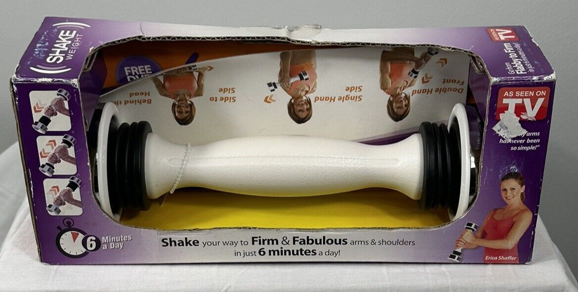 Shake Weight 2.5 Pound Dumbbell White Black New in Box