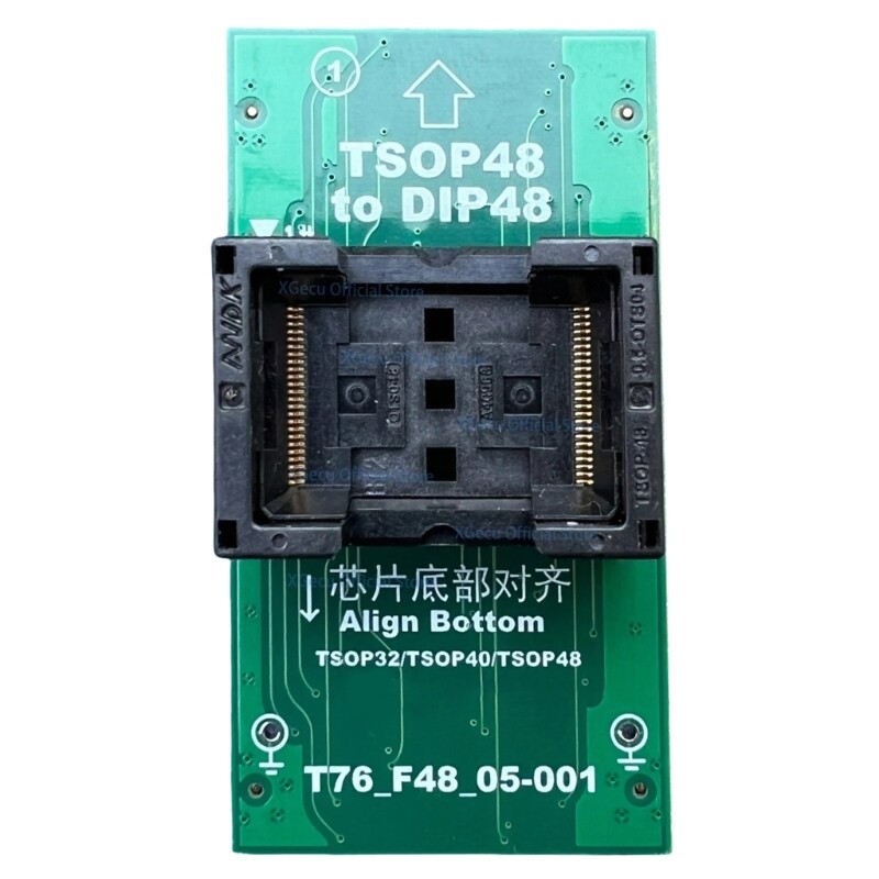 T76_F48_05-001 TSOP32 TSOP40 TSOP48 ZIF DIP48 Adapter For Exclusive Use On T76
