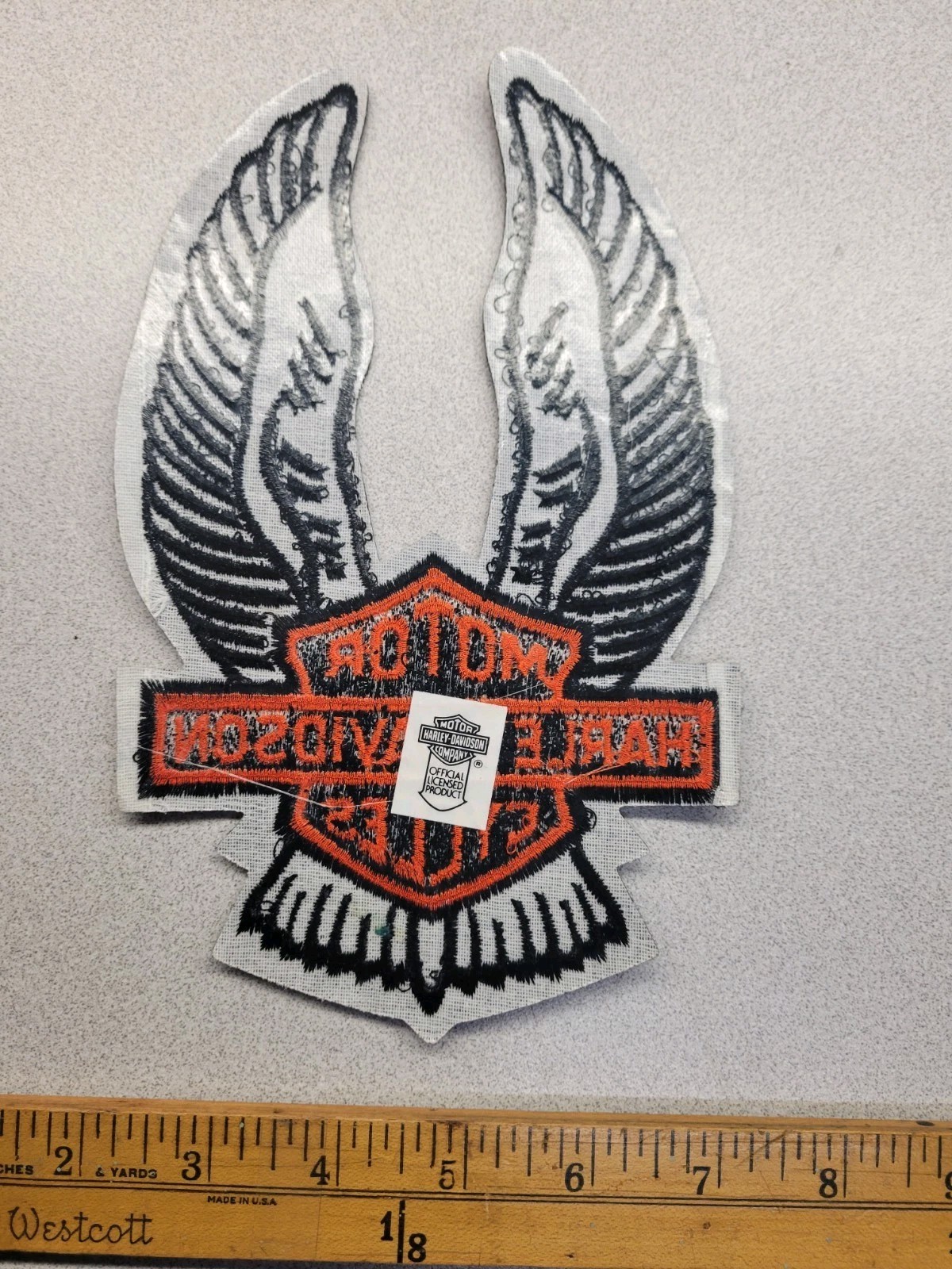 HARLEY PATCH 8 IN TALL 5 IN WIDE BLACK