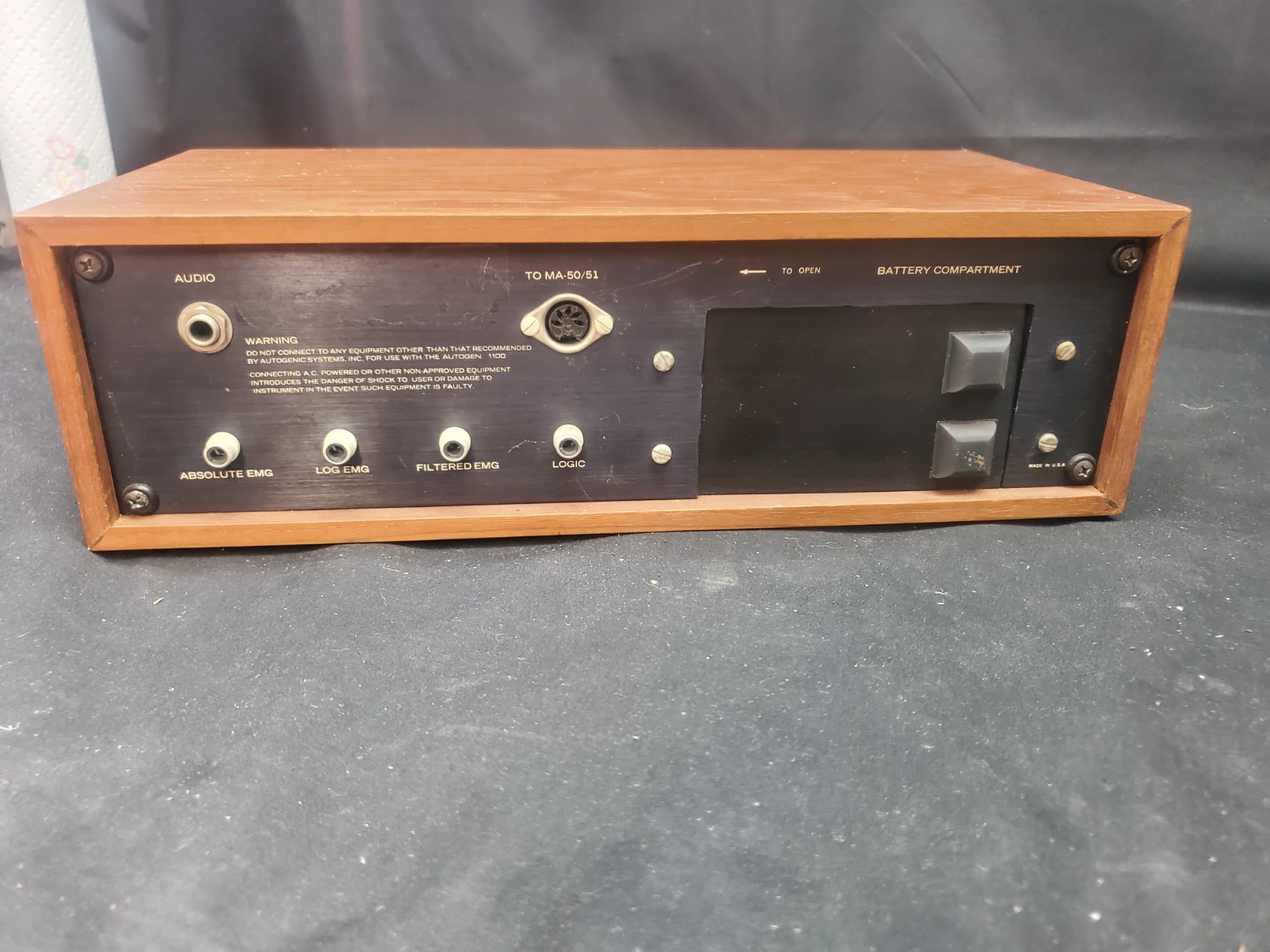 VTG Autogen 1100 Myograph Autogenic Systems INC Electronic, Untested
