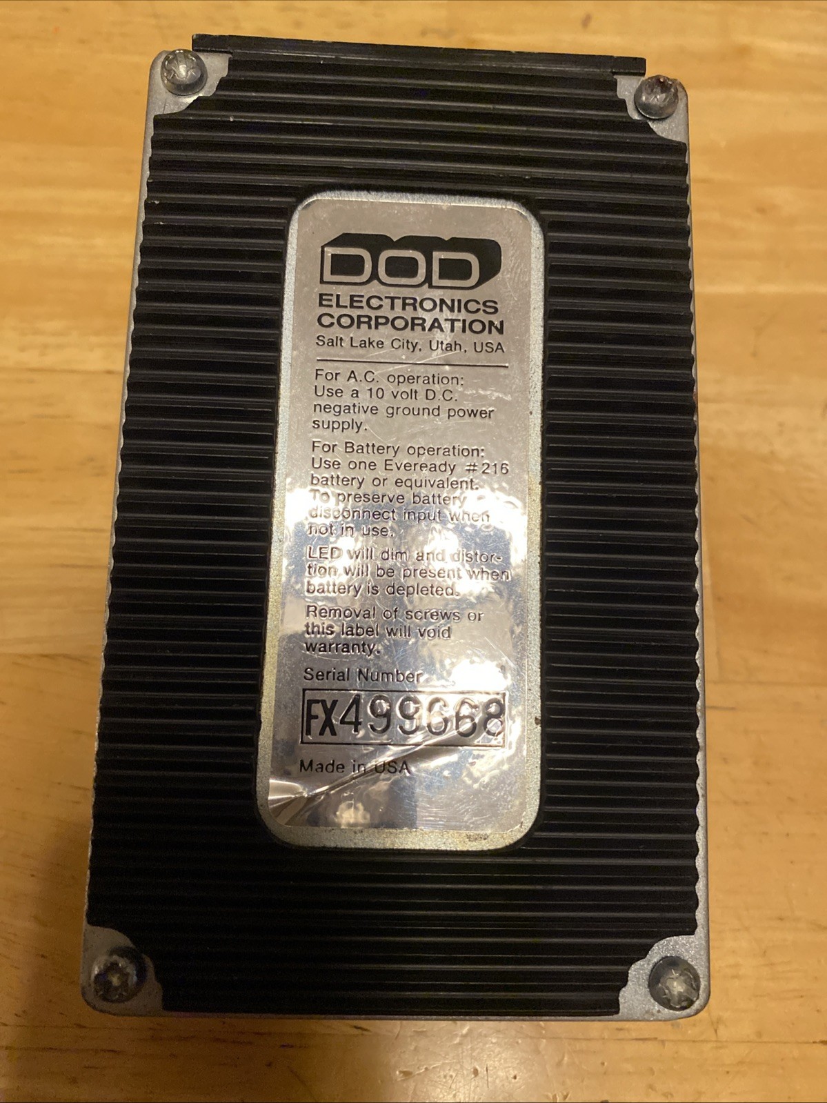 DOD FX20B Stereo Phaser - Vintage Guitar Pedal