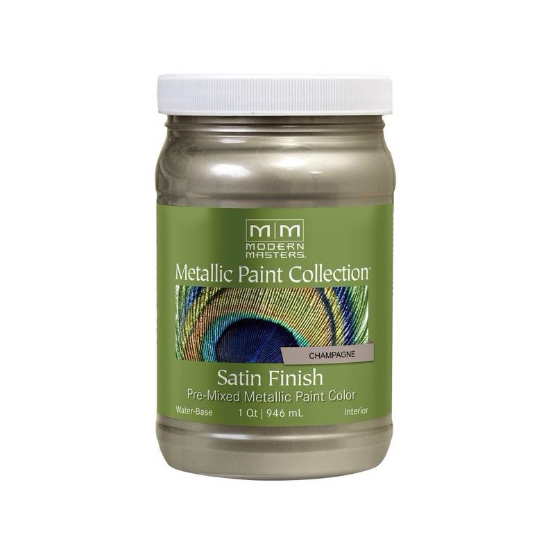 qt Modern Masters ME206 Champagne Metallic Paint Collection Satin Water-Based