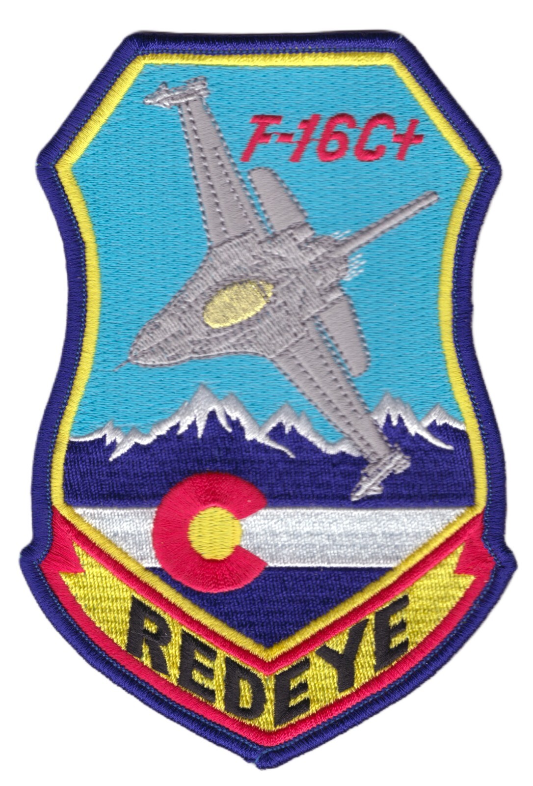 120Th Fighter Squadron F-16 Redeye Colorado Air National Guard Patch