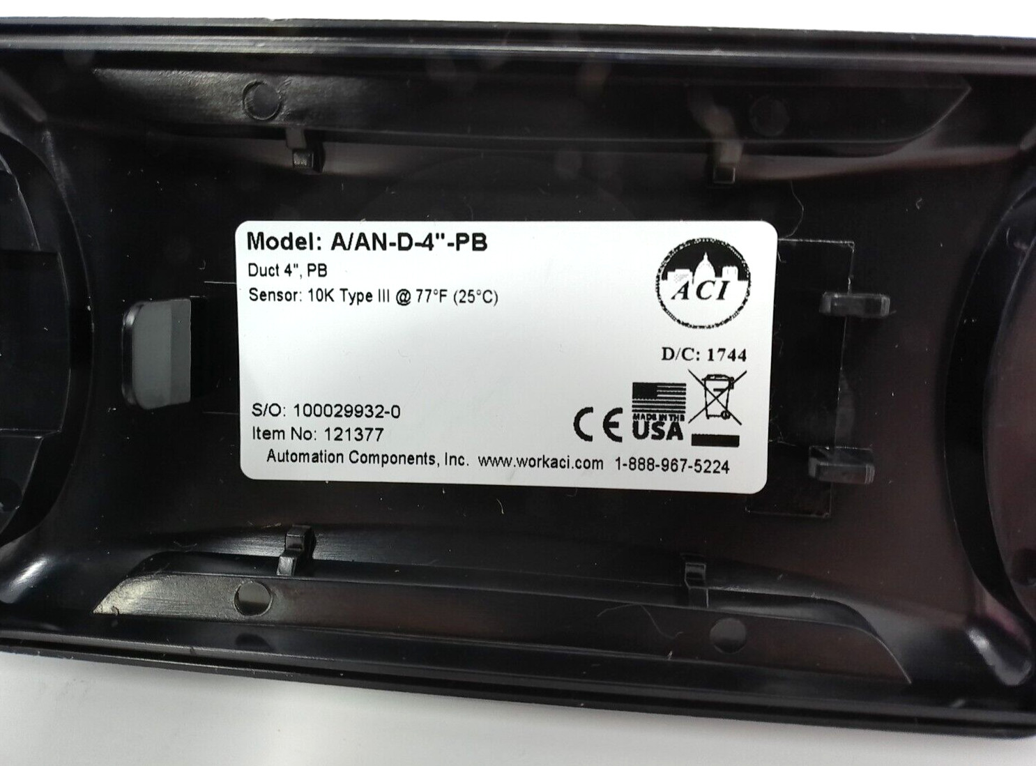 ACI A/AN-D-4'-PB Duct Temperature Sensor 10K