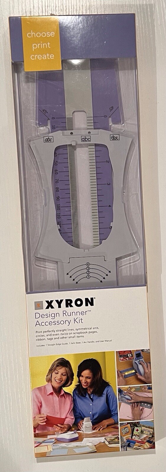 Xyron Design Runner Accessory Kit 48341 - Straight Edge Guide & More - NEW!