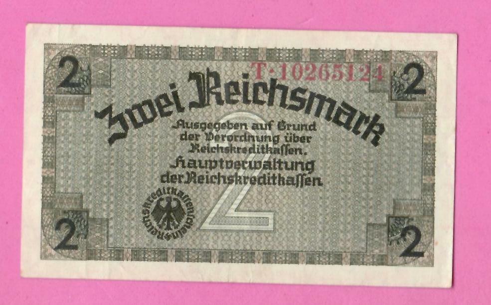 GERMANY OCCUPIED TERRITORIES WW ll 2 RM P. R137b 1940-45s 1831