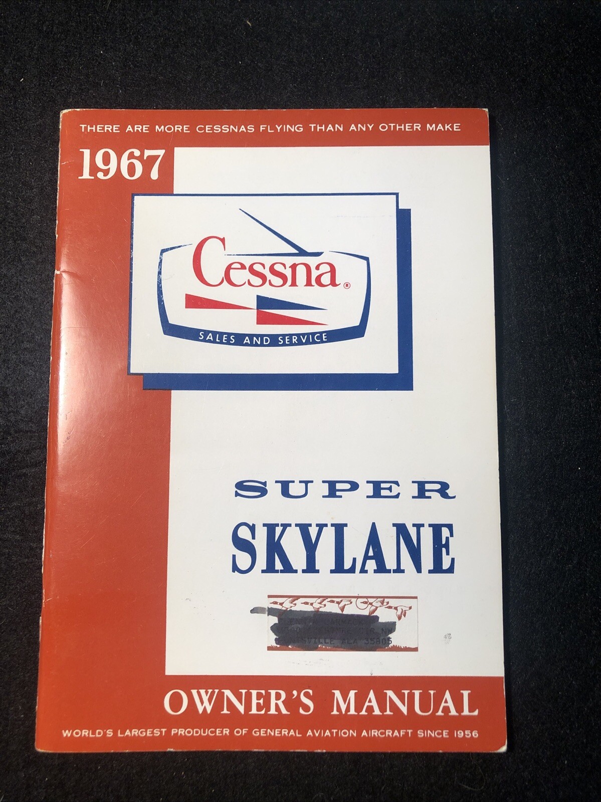 Original 1967 Cessna Super Skylane Owner's Manual