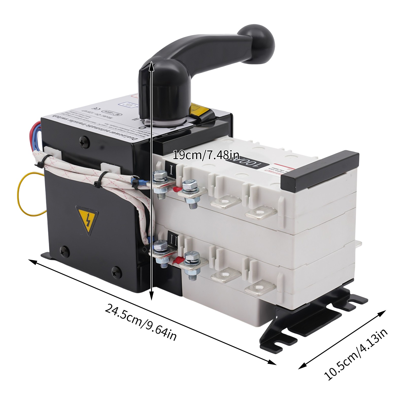 100AMP Dual Power Automatic Transfer Switch Changeover Isolation Generator USA