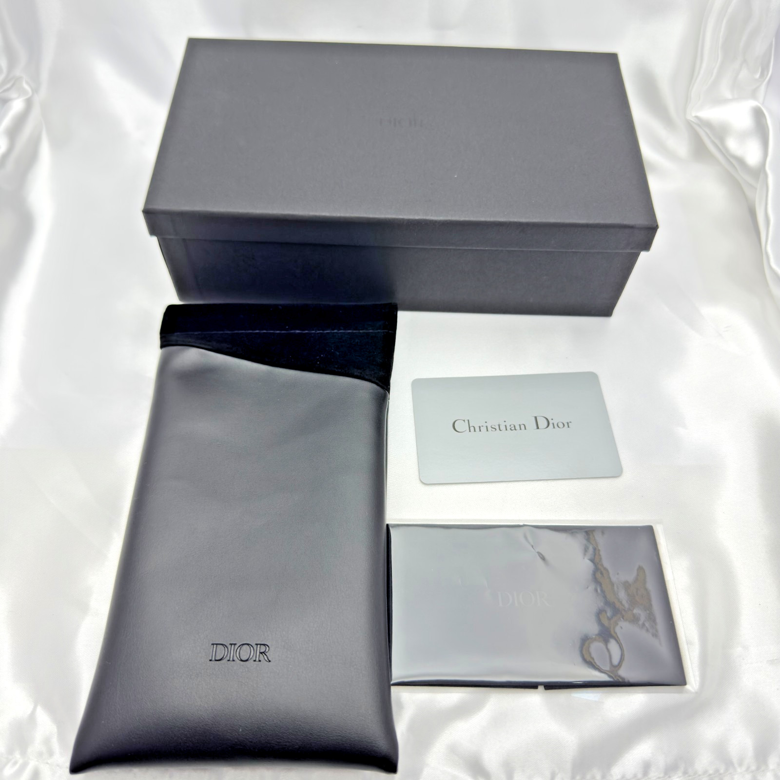 Dior Authentic Luxury Sunglasses Pouch/Case With Box. Cloths. Black