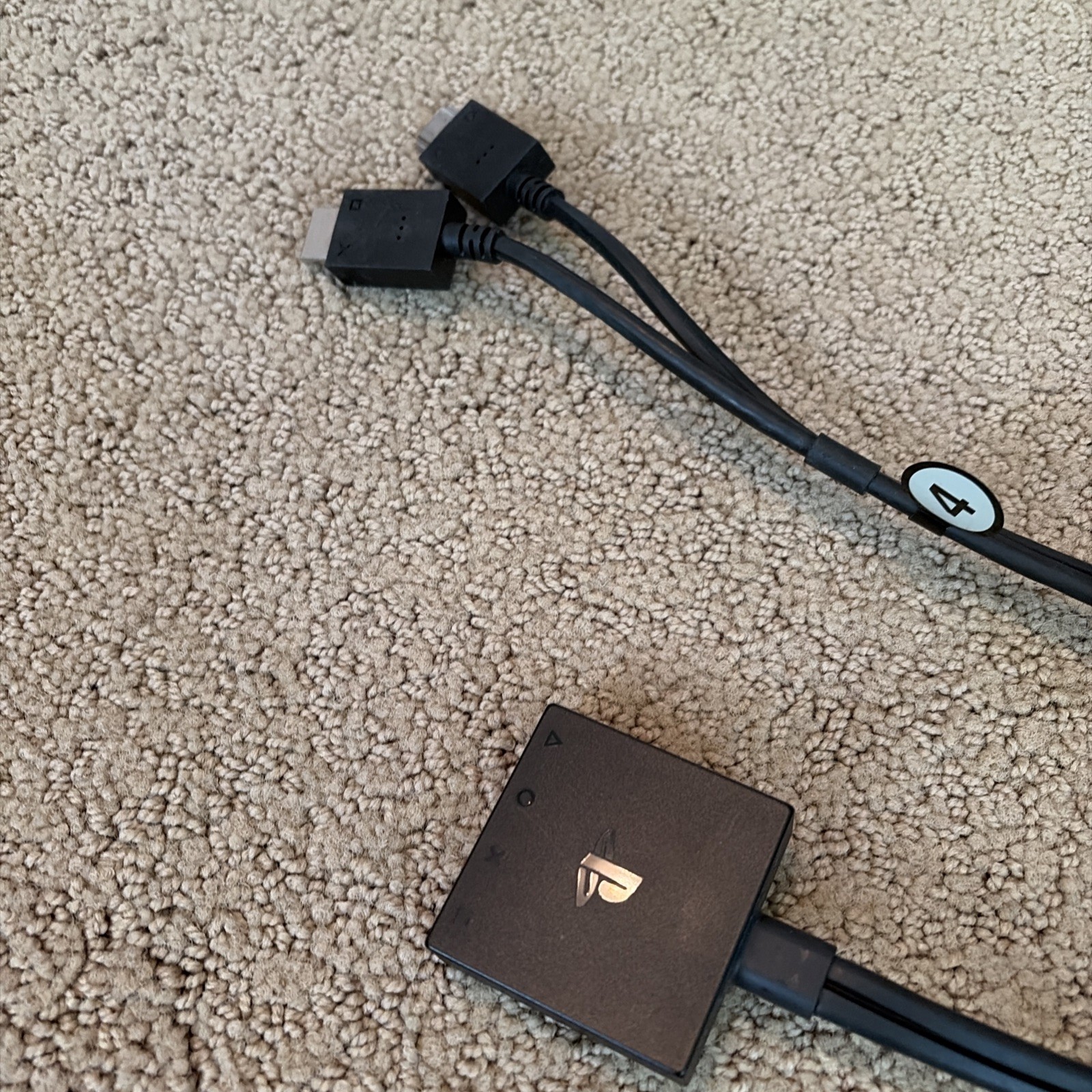 PlayStation VR 1 Headset and Breakout Box with cables, no controllers
