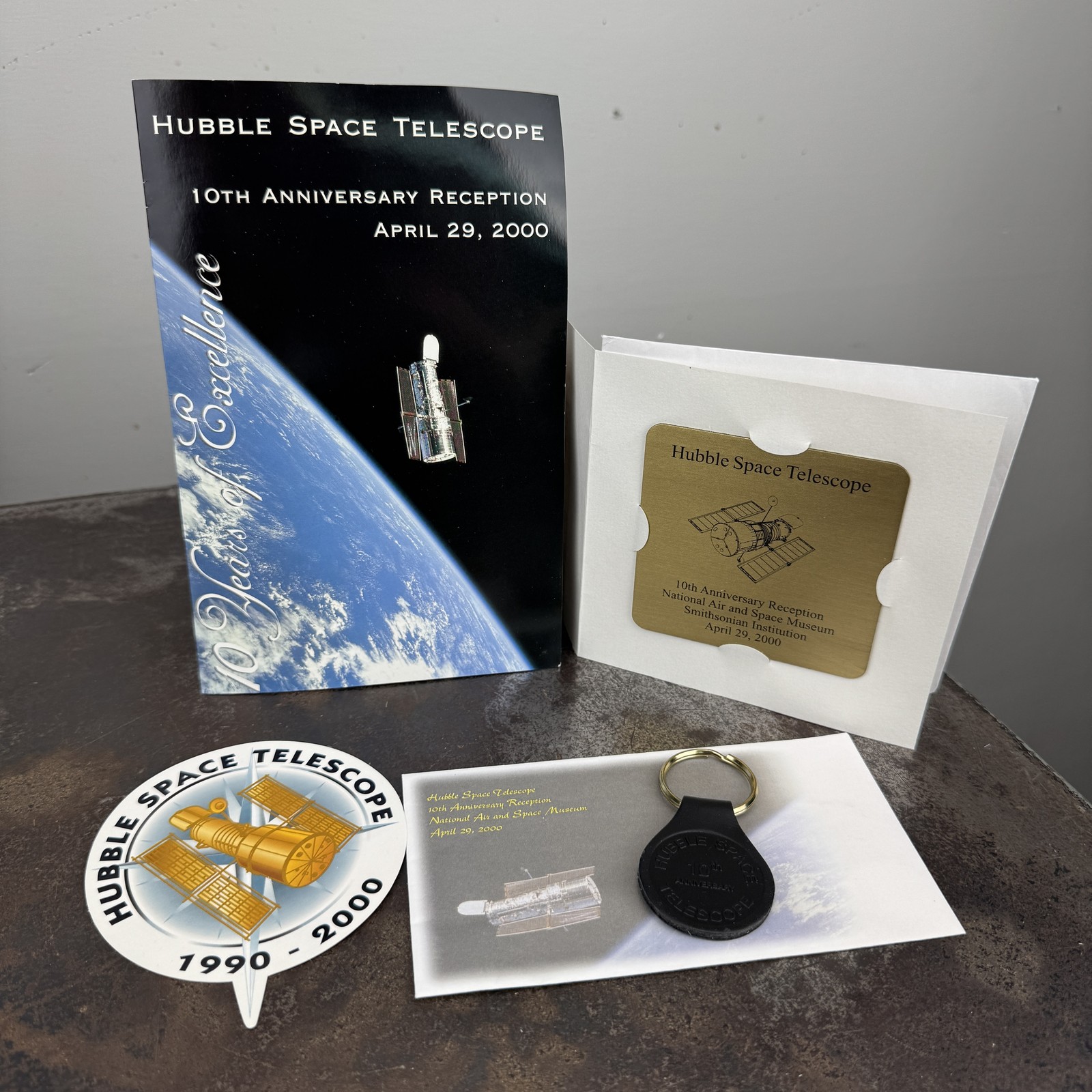 HUBBLE SPACE TELESCOPE 10th Anniversary Reception 2000 Invitation Souvenirs NASA