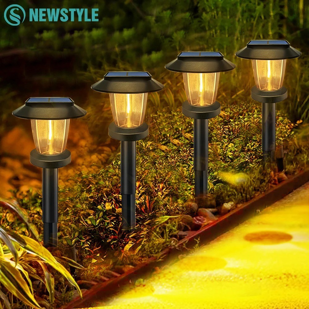 Solar Pathway Lights LED Outdoor Landscape Path Lamp IP65 Waterproof Solar Garde