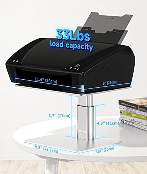 BoYata Monitor Riser Stand, Adjustable Height Metal Desktop Assorted Colors