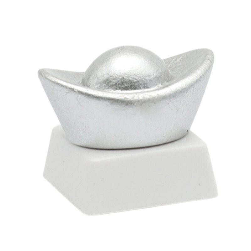 ESC Keycap Fun and Durability Golden/Silver Dollar Shape for Mechanical Keyboard