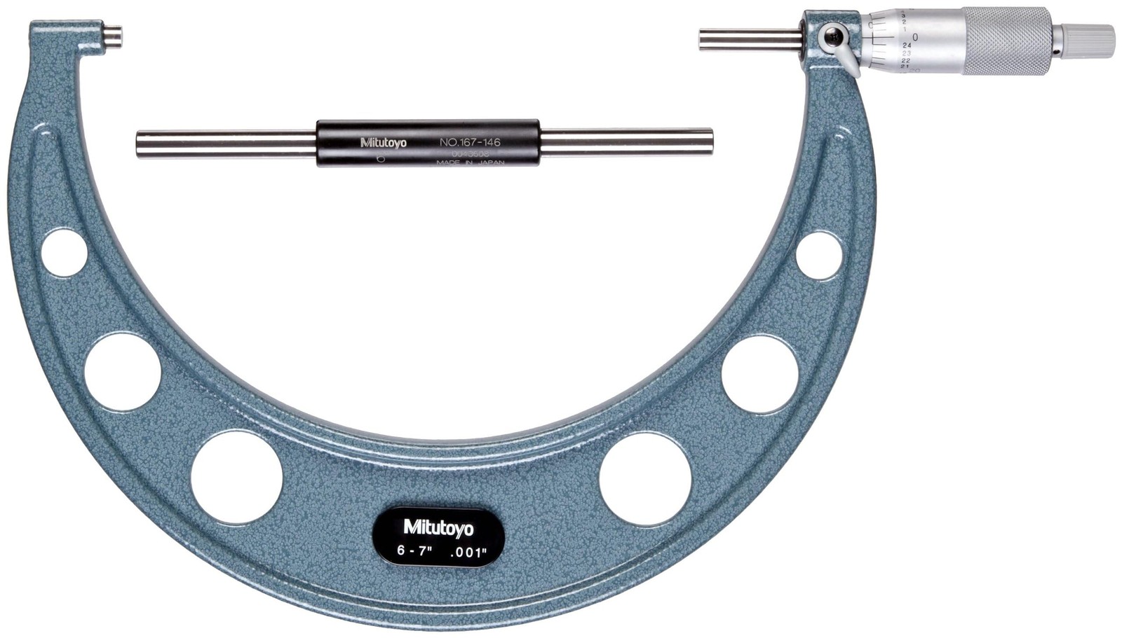 Mitutoyo 103-182, Outside Micrometer Precision Measuring Tool, 5-6"