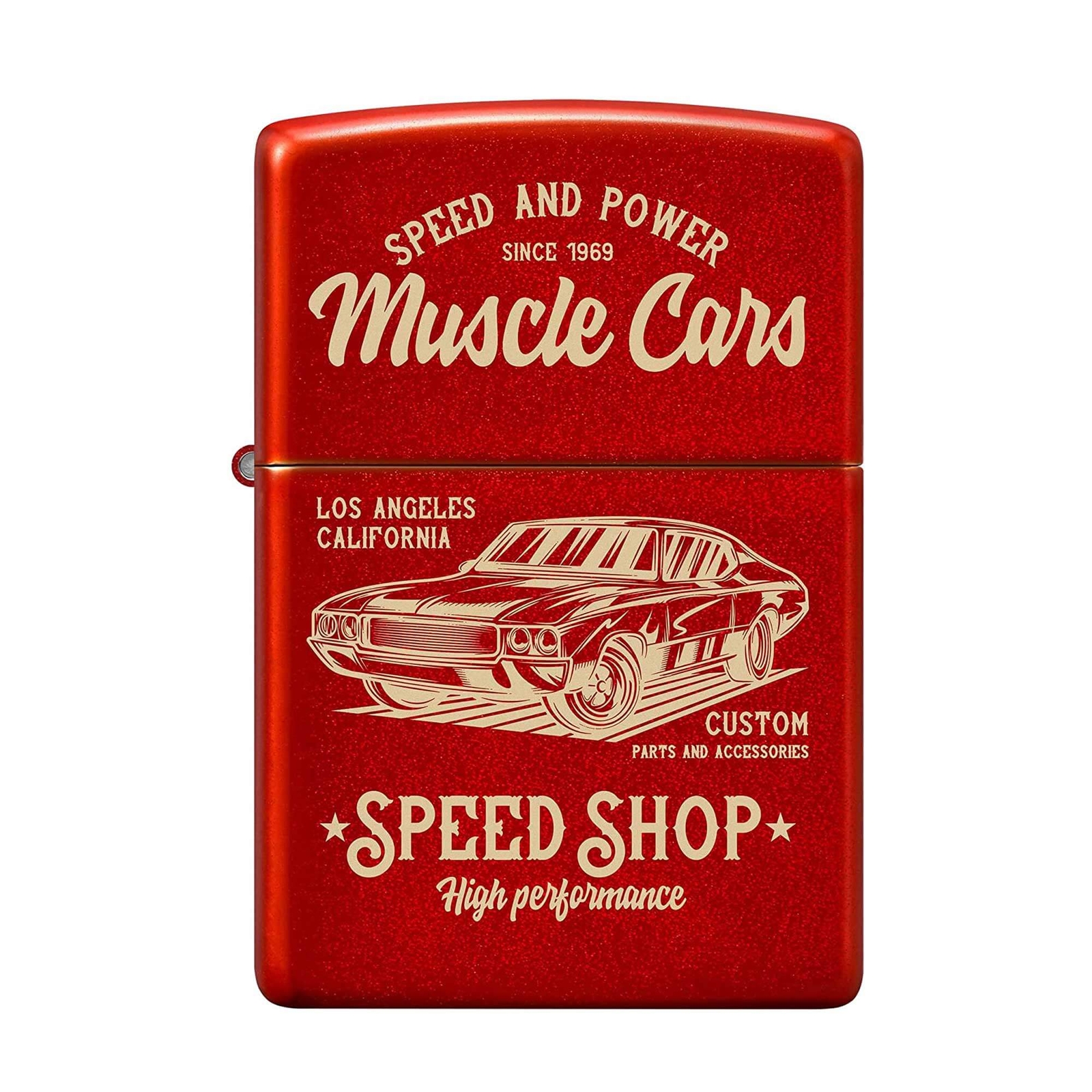 Zippo Pocket Lighter Muscle Car Design Refillable Genuine Windproof Metal 48523