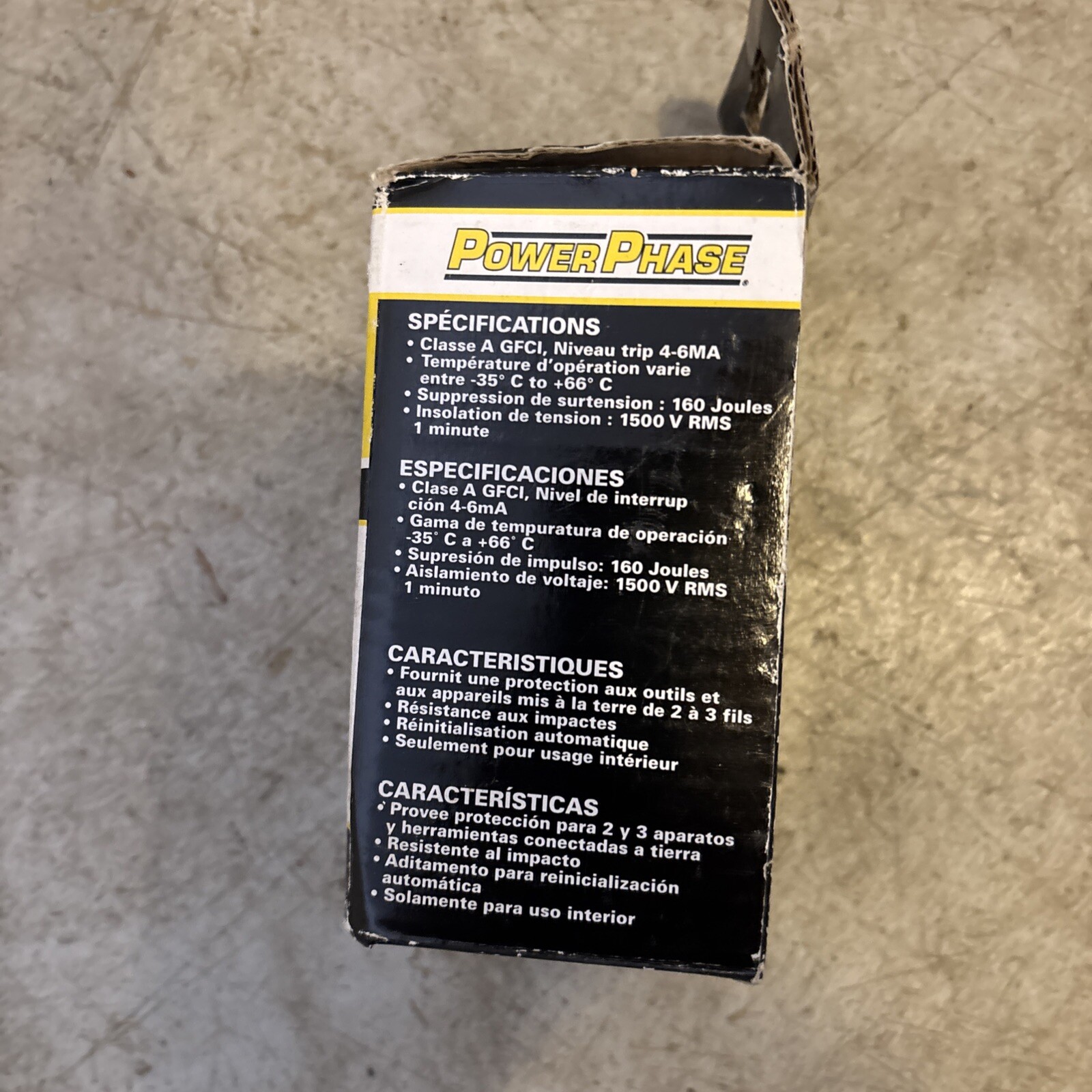 POWER PHASE 0717461 OUTLET ADAPTER -FREE SHIPPING-