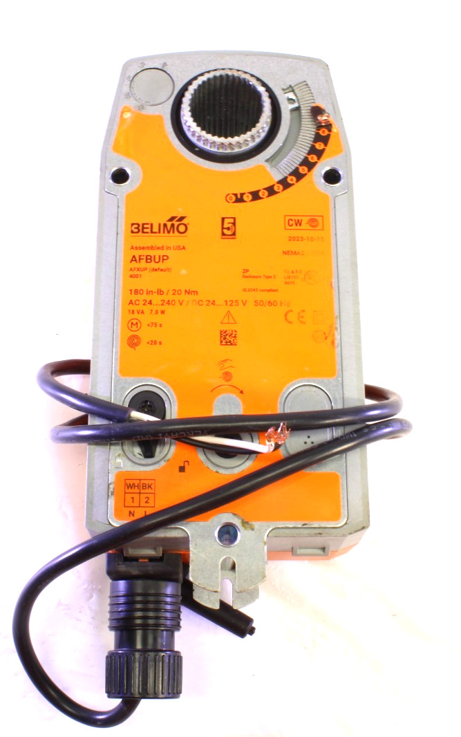 Belimo AFBUP Damper Actuator Spring Return 180in-lb 20Nm, For Parts/Repair