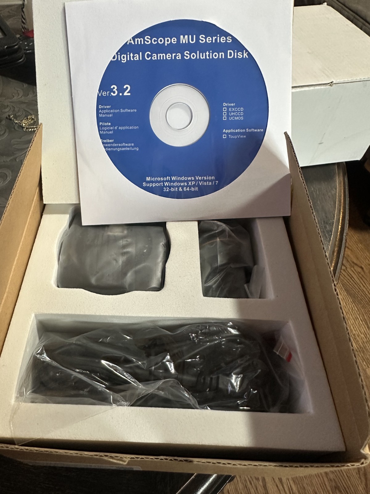 AmScope MU900 9MP USB 2.0 Microscope Camera | Open Box | Complete | Unused