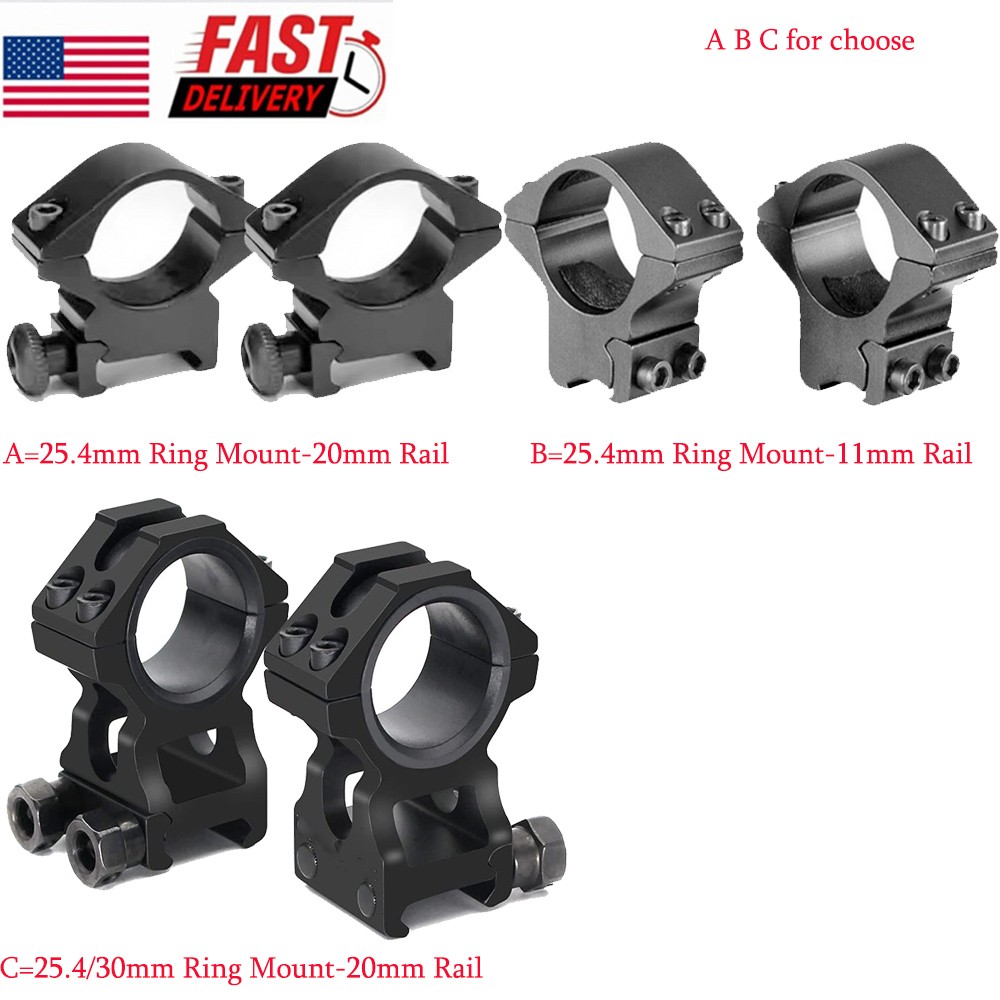 High Profile 1"&30mm Ring Scope Mount/Low Profile 25.4mm Ring 11/20mm Rail Mount