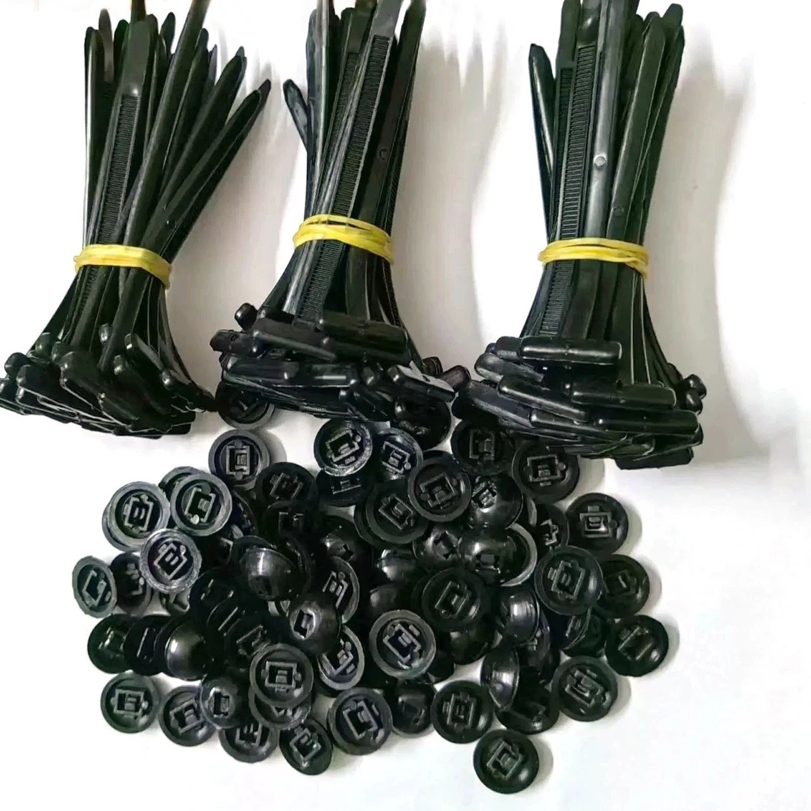 100pcs Nylon Universal Cable Tie Buckle Heavy Duty Self-Locking Free Ship