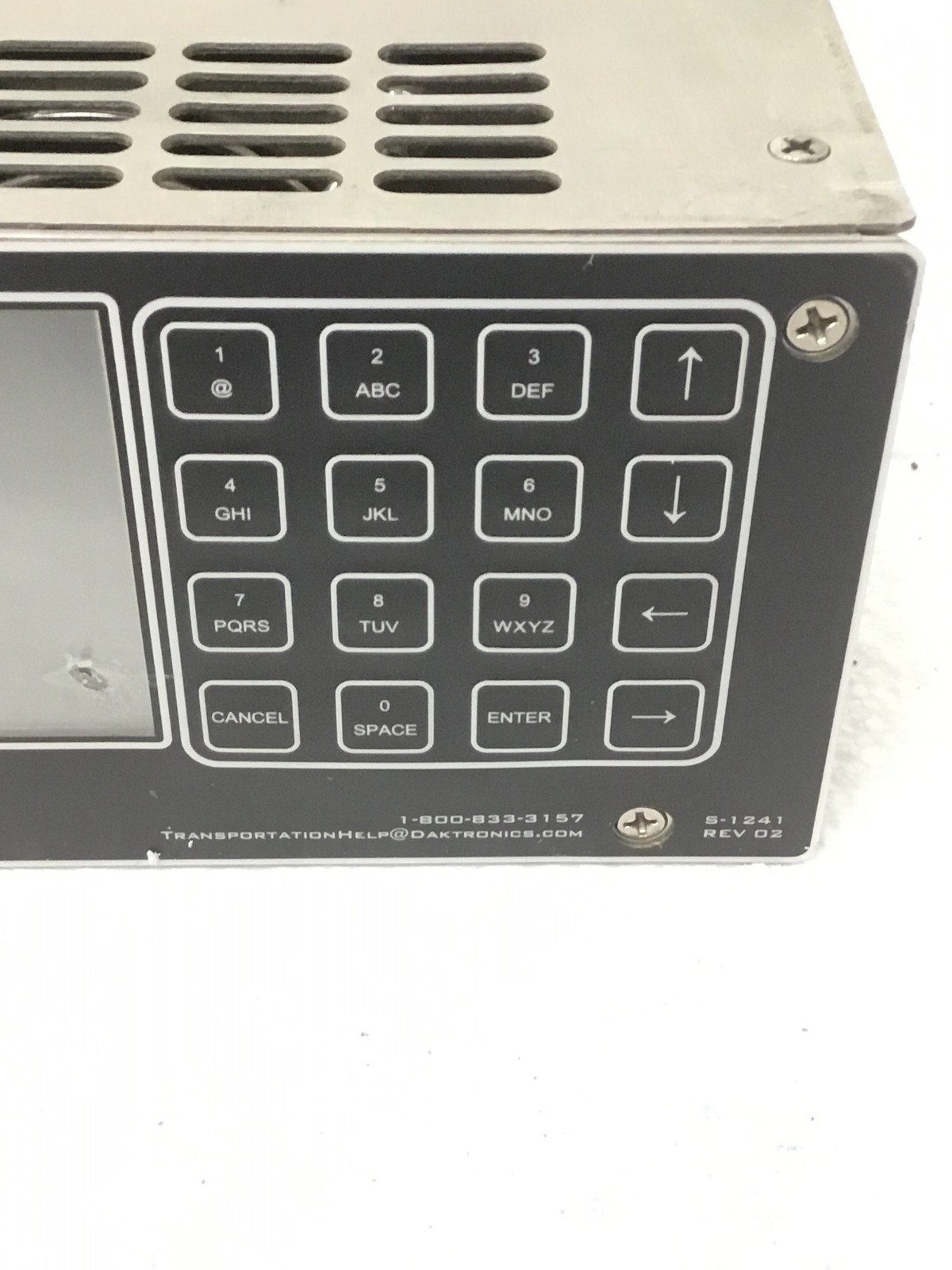 Daktronics S-1241 Vanguard Field Controller VFC 4" LCD Display FREE SHIP READ