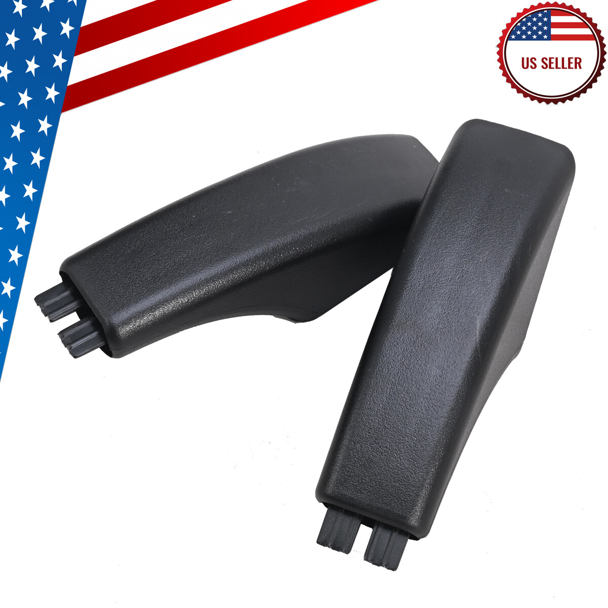 2 Pack WB7X7183 Black Handle Cap Bracket for GE Stove Range PS256613 AP2019449